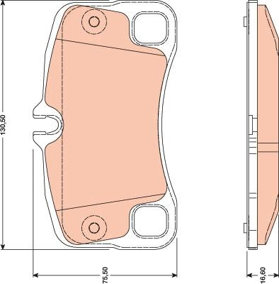 TRW GDB1792 - Тормозные колодки, дисковые, комплект autosila-amz.com