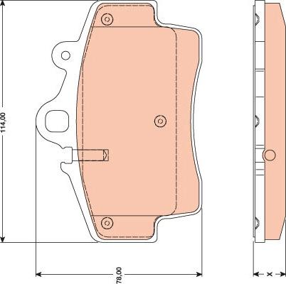 TRW GDB1756 - Тормозные колодки, дисковые, комплект autosila-amz.com