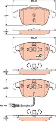 TRW GDB1762 - Тормозные колодки, дисковые, комплект autosila-amz.com