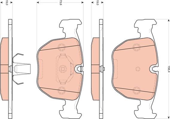 TRW GDB1702 - Тормозные колодки, дисковые, комплект autosila-amz.com