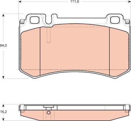 TRW GDB1735 - Тормозные колодки, дисковые, комплект autosila-amz.com