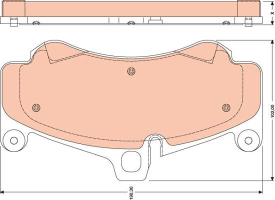 TRW GDB1779 - Тормозные колодки, дисковые, комплект autosila-amz.com