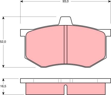 TRW GDB801 - Тормозные колодки, дисковые, комплект autosila-amz.com