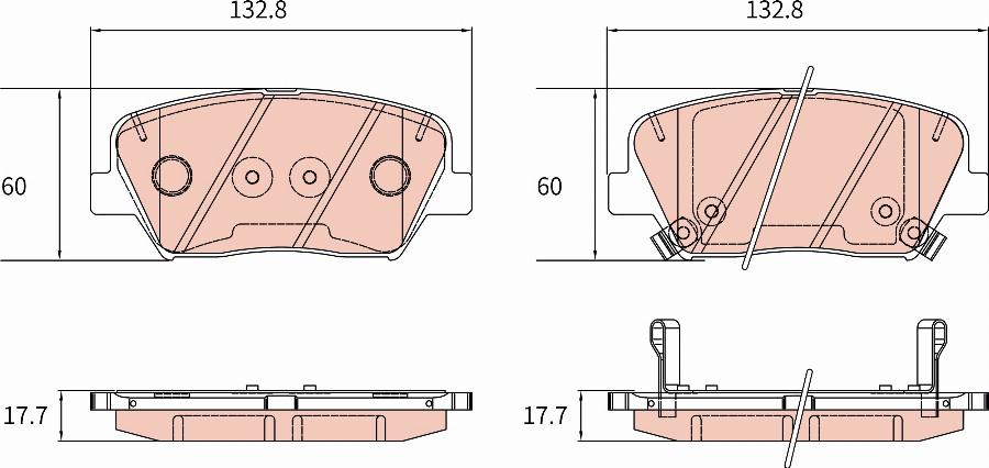 TRW GDB8189DT - Тормозные колодки, дисковые, комплект autosila-amz.com