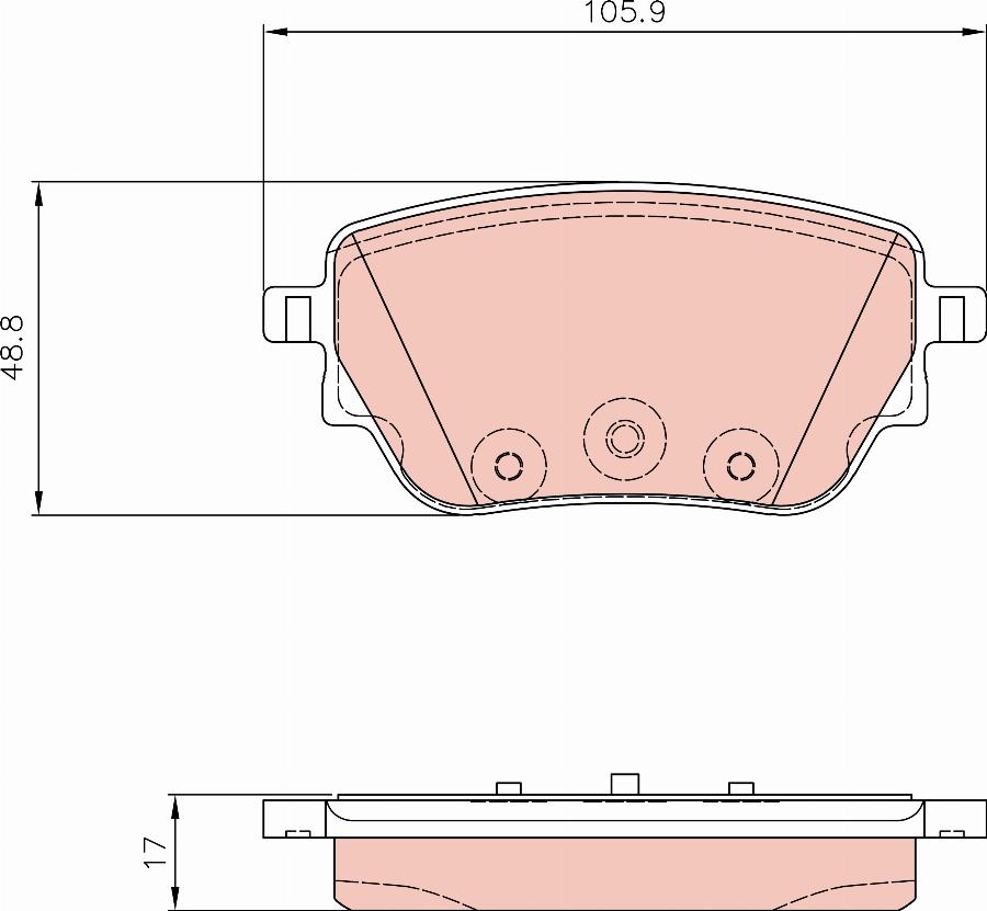 TRW GDB8299 - Тормозные колодки, дисковые, комплект autosila-amz.com