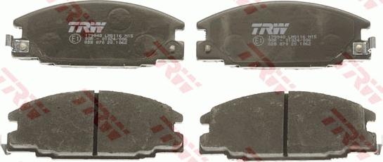 TRW GDB870 - Автозапчасть/GDB870_=238 04=FO486681=249 004B-SX!колодки дисковые п.Opel Frontera 2.5TD2.8TD 92-96 autosila-amz.com