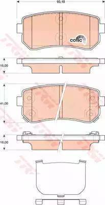 Mobis 583022SA35 - Тормозные колодки, дисковые, комплект autosila-amz.com