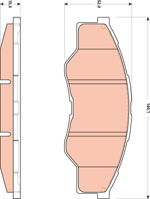 TRW GDB3500 - Тормозные колодки, дисковые, комплект autosila-amz.com