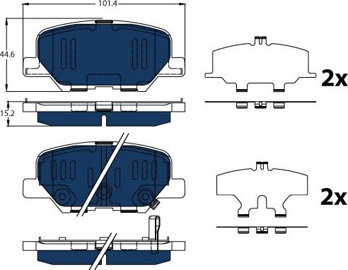 TRW GDB3583BTE - Тормозные колодки, дисковые, комплект autosila-amz.com