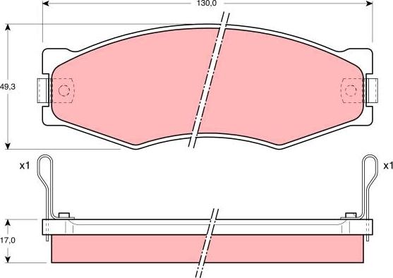 TRW GDB367AT - Тормозные колодки, дисковые, комплект autosila-amz.com