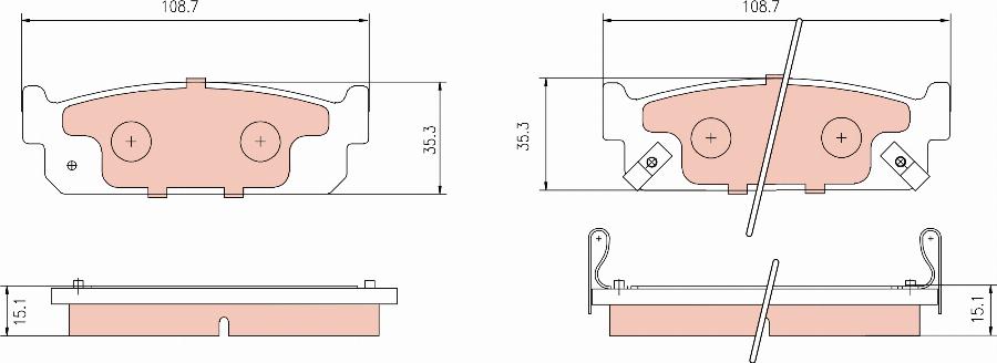 TRW GDB3016 - Тормозные колодки, дисковые, комплект autosila-amz.com