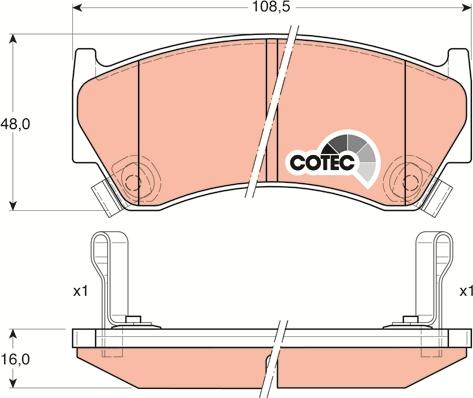 TRW GDB3180 - Тормозные колодки, дисковые, комплект autosila-amz.com