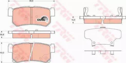 Parts-Mall PKD-004 - Колодки тормозные дисковые SSANGYONG KYRON(D100) PMC 4841308051 autosila-amz.com