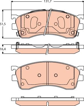 TRW GDB3304 - Колодки торм диск к-т autosila-amz.com