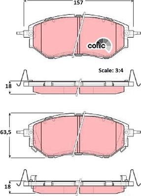 TRW GDB3372AT - Тормозные колодки, дисковые, комплект autosila-amz.com