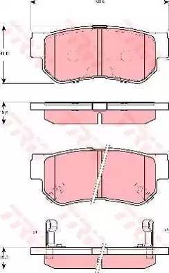 Mobis 5830226A00 - Тормозные колодки, дисковые, комплект autosila-amz.com