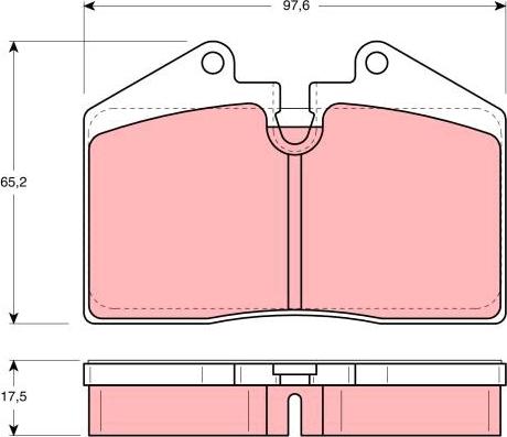 TRW GDB379 - Тормозные колодки, дисковые, комплект autosila-amz.com