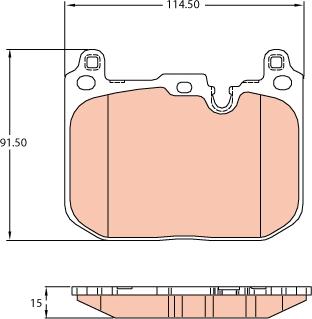 TRW GDB2137 - Тормозные колодки, дисковые, комплект autosila-amz.com