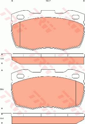 TRW GDB7591 - Тормозные колодки, дисковые, комплект autosila-amz.com