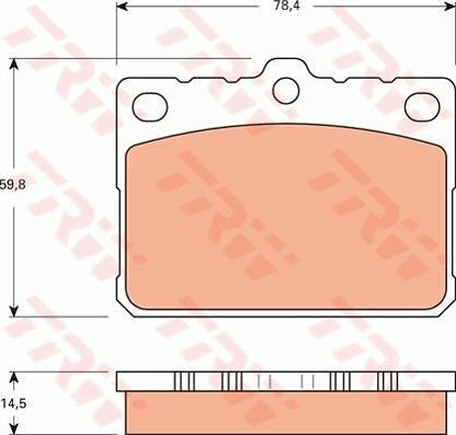 TRW GDB7566 - Тормозные колодки, дисковые, комплект autosila-amz.com