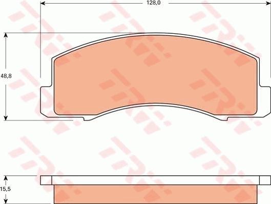 TRW GDB7516 - Тормозные колодки, дисковые, комплект autosila-amz.com