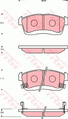 TRW GDB7690 - Тормозные колодки, дисковые, комплект autosila-amz.com