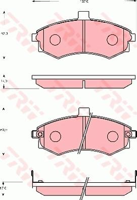 TRW GDB7665 - Тормозные колодки, дисковые, комплект autosila-amz.com