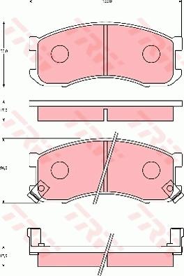 TRW GDB7099 - Тормозные колодки, дисковые, комплект autosila-amz.com