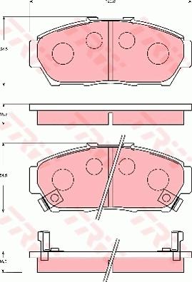 TRW GDB7091 - Тормозные колодки, дисковые, комплект autosila-amz.com