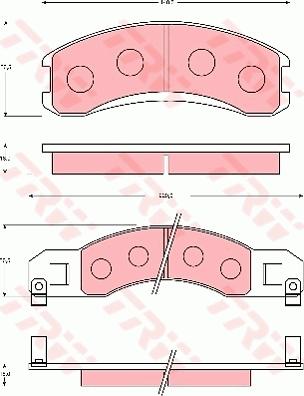 TRW GDB7085 - Тормозные колодки, дисковые, комплект autosila-amz.com