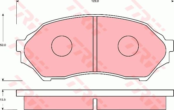 TRW GDB7083 - Тормозные колодки, дисковые, комплект autosila-amz.com