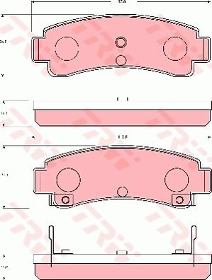 TRW GDB7028 - Тормозные колодки, дисковые, комплект autosila-amz.com