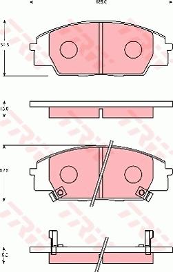 TRW GDB7248 - Тормозные колодки, дисковые, комплект autosila-amz.com