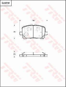 TRW GDB7218 - Тормозные колодки, дисковые, комплект autosila-amz.com