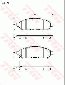 TRW GDB7718 - Тормозные колодки, дисковые, комплект autosila-amz.com