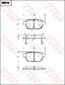 TRW GDB7729 - Тормозные колодки, дисковые, комплект autosila-amz.com