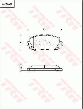 TRW GDB7728AT - Тормозные колодки, дисковые, комплект autosila-amz.com