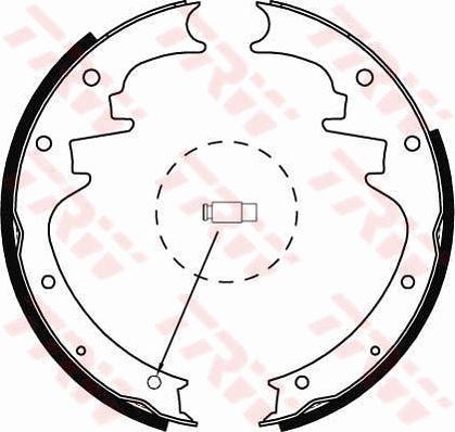 TRW GS8444 - Комплект тормозных колодок, барабанные autosila-amz.com