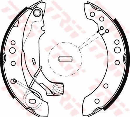 TRW GS8467 - Комплект тормозных колодок, барабанные autosila-amz.com