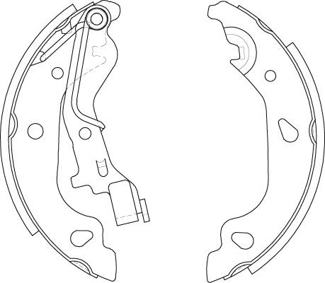 TRW GS8687 - GS8687 03.0137-0360.2 [77362296] !колодки барабанные\ Fiat Punto 1.2i/1.3-1.9JTD/1.9D 99> autosila-amz.com