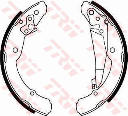 TRW GS8639 - Комплект тормозных колодок, барабанные autosila-amz.com