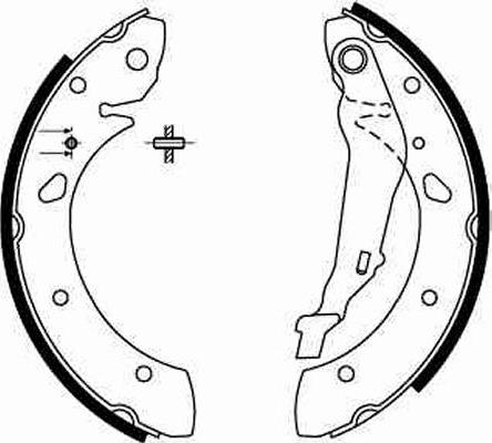 TRW GS8632 - Колодки торм барабан к-т задн autosila-amz.com
