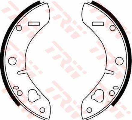 TRW GS8055 - Комплект тормозных колодок, барабанные autosila-amz.com