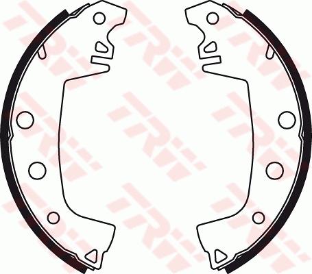 TRW GS8020 - Комплект тормозных колодок, барабанные autosila-amz.com