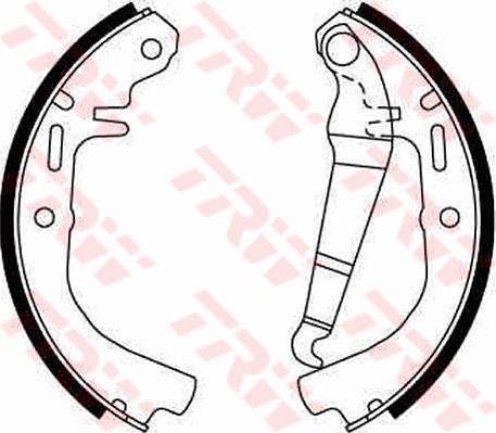 TRW GS8078 - Комплект тормозных колодок, барабанные autosila-amz.com