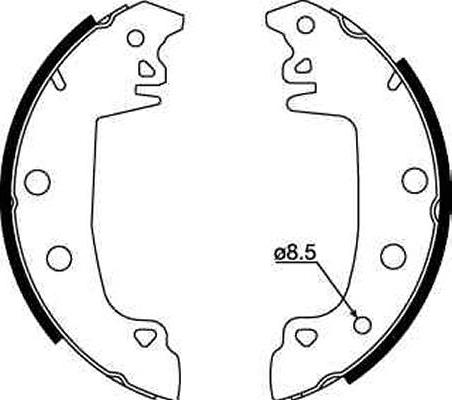 TRW GS8317 - GS8317 4017.03!колодки барабанные\ Citroen C15 all 84-97 с рычажком autosila-amz.com