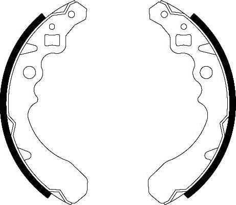 TRW GS8282 - Комплект задних барабанных тормозных колодок DAIHATSU CUORE II, CUORE III, CUORE V, CUORE VI, CUORE autosila-amz.com