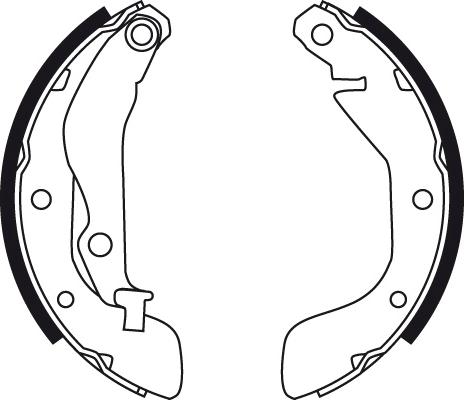 TRW GS8760 - GS8760 717SBS [93740251] !колодки барабанные\ Daewoo Aveo/Kalos 1.2/1.4/1.6 03-04 autosila-amz.com