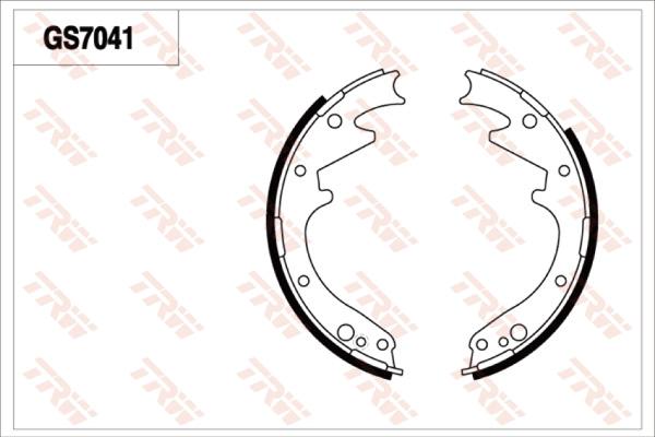 TRW GS7041 - Комплект тормозов, ручник, парковка autosila-amz.com