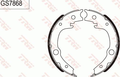 TRW GS7868 - Комплект тормозных колодок, барабанные autosila-amz.com